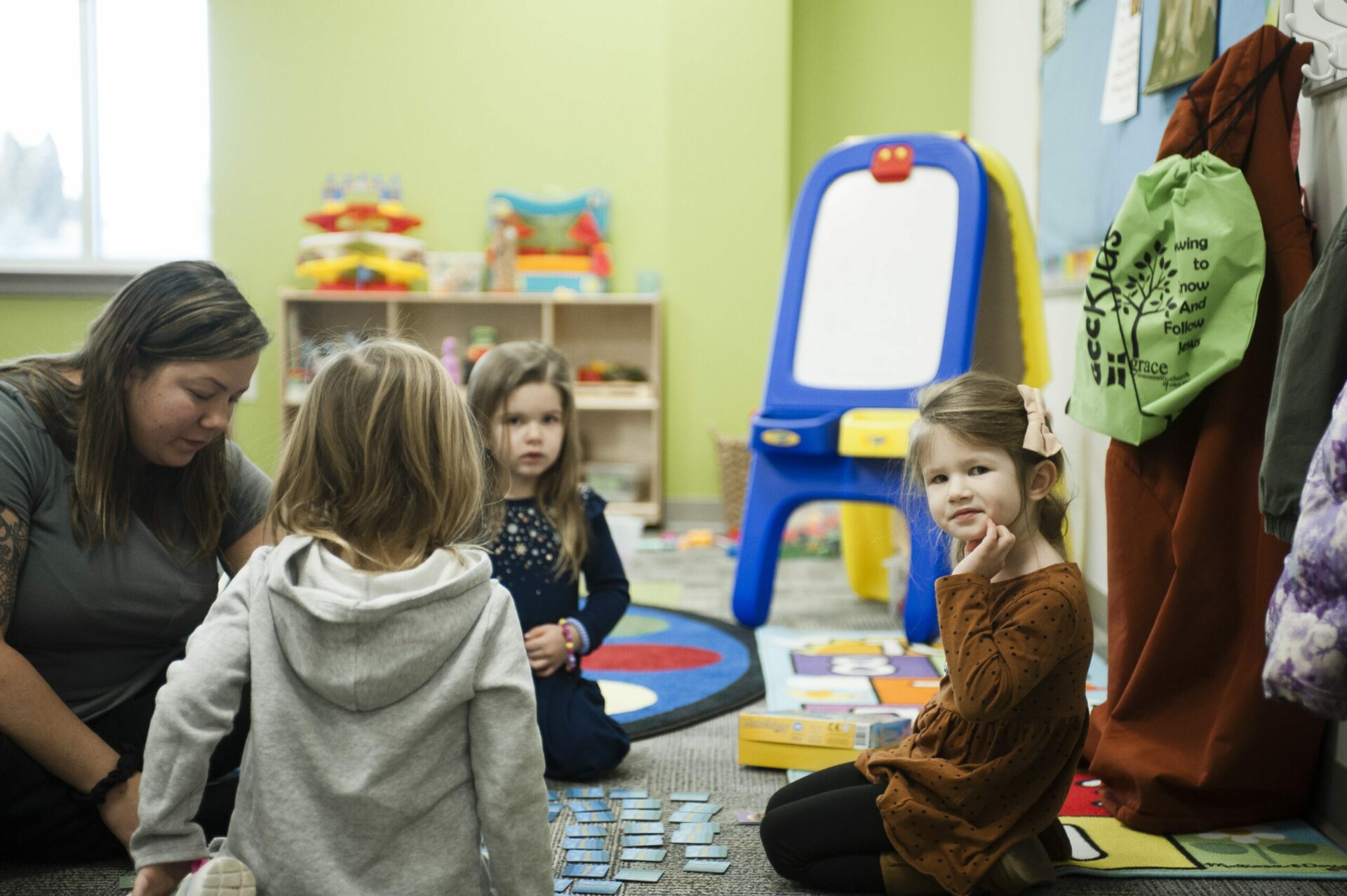 Children playing a game