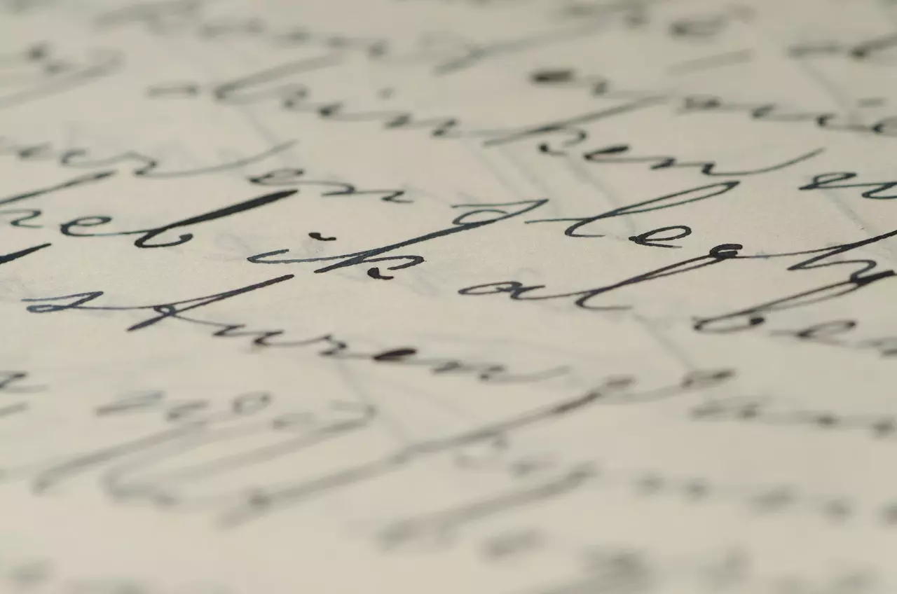 Masters Handwriting Header Picture of Handwriting