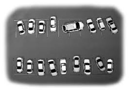 IMAGE OF CAR PARKED CROOKED